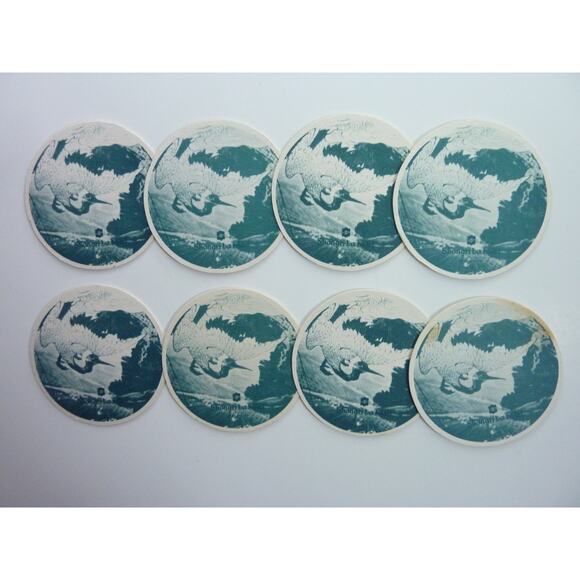 Vintage Shangri La Hotel Singapore Coasters Set Coffee Bar Styling, - Picture 3 of 4